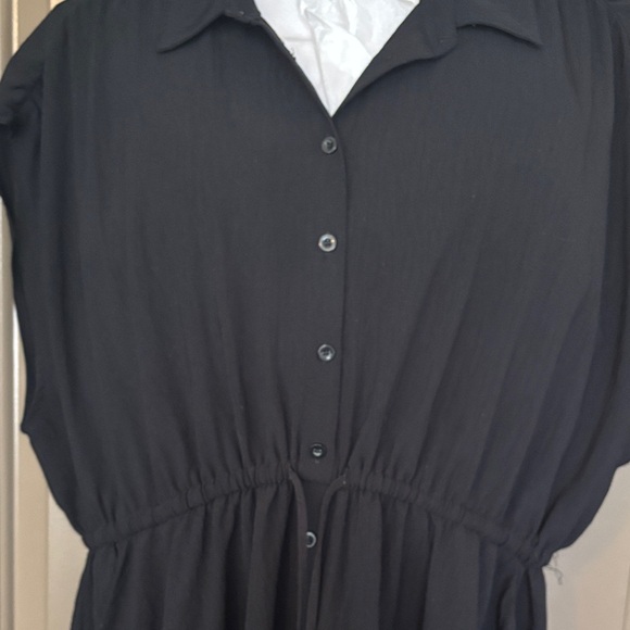 Torrid Black Midi Dress with Button Detail - Picture 4 of 4
